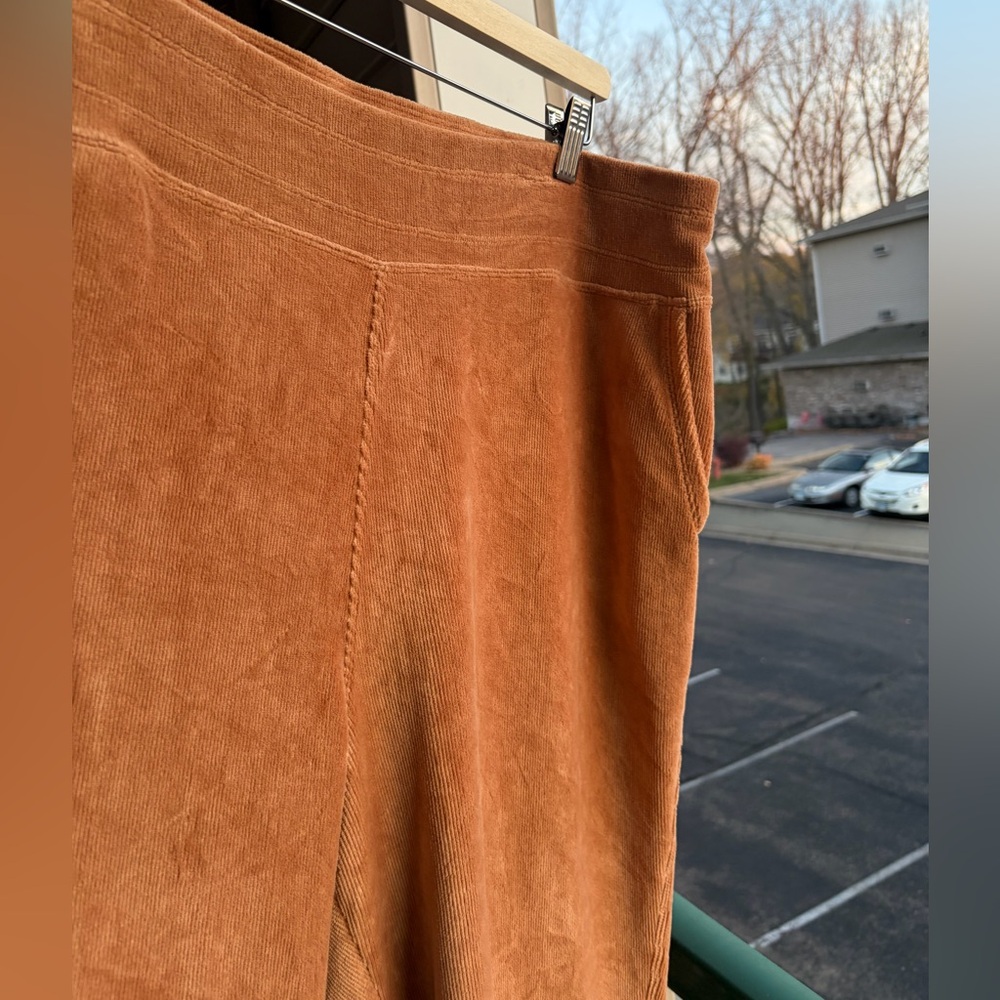 🆕 Calvin Klein Velour Wide Leg Lounge Pants Camel Soft Stretch Size 2XL, 3XL - Picture 9 of 16